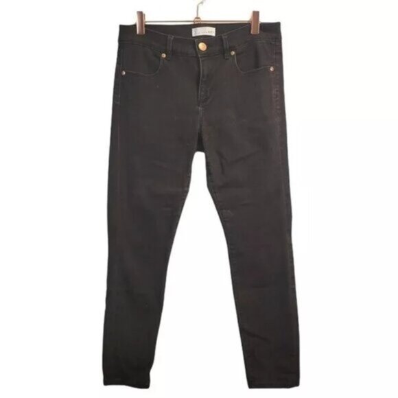 Loft | Mid Rise Skinny Legging Ankle Jeans Black - Picture 1 of 8